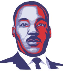 Popart image of Dr. Martin Luther King, Jr.